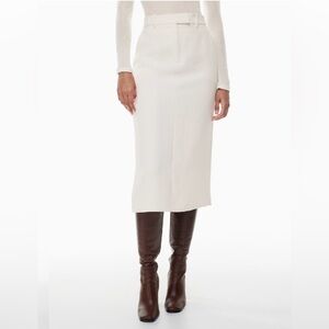 Wilfred Riviera Cream Midi Pencil Skirt size 6